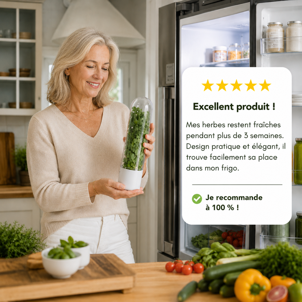 Conservateur d'aromates pour prolonger la fraîcheur